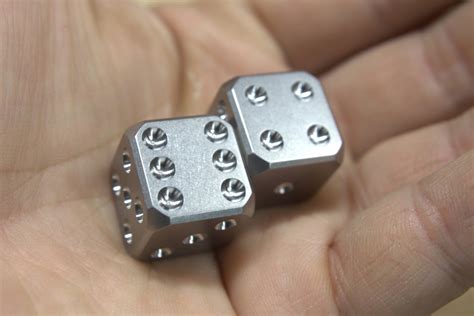 cnc machining dice|cnc machined titanium dice.